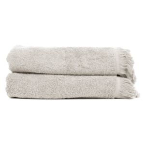 Set s 2 sivo-smeđa ručnika od 100% pamuka Bonami, 70 x 140 cm