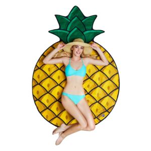 Ručnik za plažu u obliku ananasa Big Mouth Inc., ⌀ 152 cm