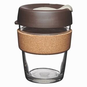 Putna čaša s poklopcem KeepCup Brew Cork Edition Almond, 340 ml