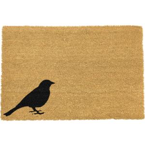 Otirač od prirodnog kokosovog vlakna Artsy Doormats Bird, 40 x 60 cm