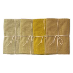 Set od 4 pamučne salvete Linen Couture Beige, 43 x 43 cm