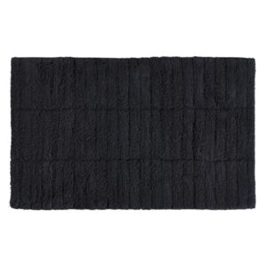 Crni pamučni tepih za kupaonicu Zone Tiles, 50 x 80 cm