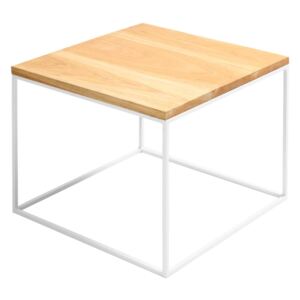 Pomoćni stol s bijelom konstrukcijom Custom Form Tensio, 50 x 50 cm