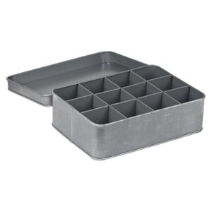 Siva metalna kutija za čaj LABEL51