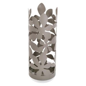 Sivi metalni stalak za kišobrane Versa Flores, visina 49 cm