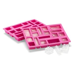 Ružičasti silikonski kalup za led u obliku kockica LEGO®
