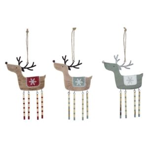 Set od 3 viseća božićna ukrasa za bor Ego Dekor Misto Reindeers