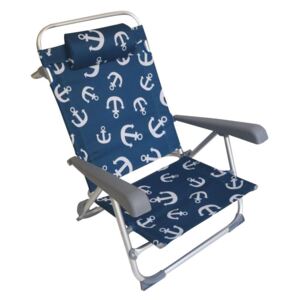 Playa preklopna stolica više pozicija 101x60x78cm plava