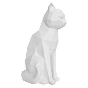 Mat bijeli kip PT LIVING Origami Cat, visina 29,5 cm