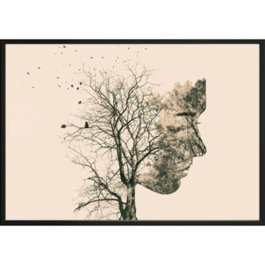 Poster DecoKing Girl Silhouette Tree, 70 x 50 cm