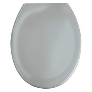 Svijetlosivo WC sjedalo s lakim zatvaranjem Wenkoo Premium Ottana, 45,2 x 37,6 cm