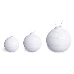 Set od 3 bijele keramičke božićne dekoracije za drvce Kähler Design Omaggio