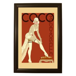 Poster u crnom okviru Piacenza Art Coco, 33,5 x 23,5 cm