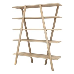 Polica od punog borovog drveta, visina 148 cm
