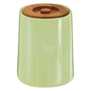 Zelena kutija za čaj s poklopcem od bambusa Premier Housewares Fletcher 800 ml