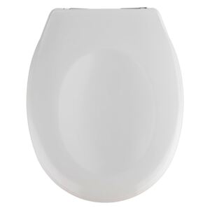 Bijelo WC sjedalo s lakim zatvaranjem Wenkoo Savio, 45 x 37,5 cm