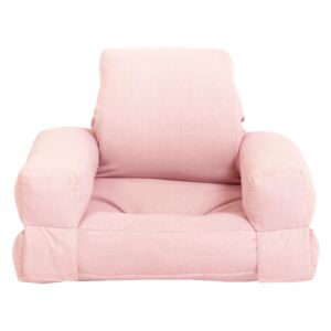 Dječja fotelja na razvlačenje Karup Design Mini Hippo Pink