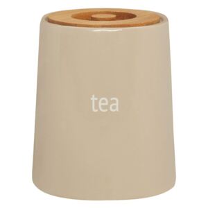 Krem posuda za čaj s poklopcem od bambusa Premier Housewares Fletcher 800 ml