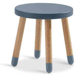 Plava dječja stolica Flexa Dots, ø 30 cm