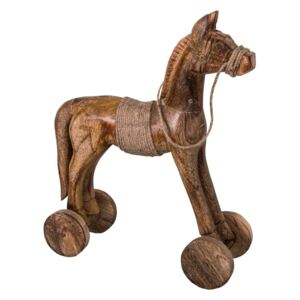Ukrasna drvena skulptura konja Antic Line Cheval, visina 31 cm