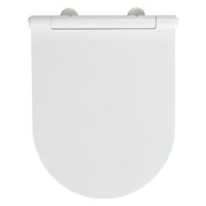 Bijela WC daska Wenko Nuoro White, 45,2 x 36,2 cm