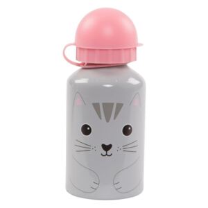 Sivo-ružičasta boca za vodu i Sass&Belle Nori Cat