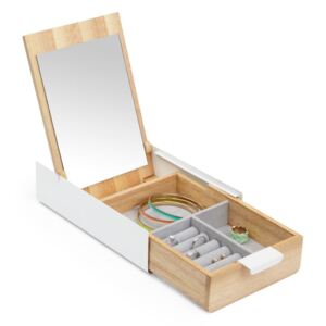 Drvena kutija za nakit s ogledalom Umbra