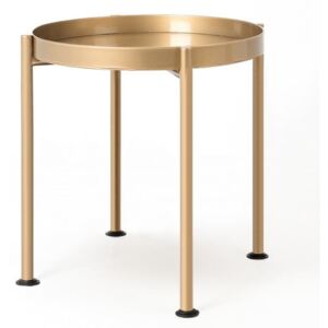 Stolić u zlatnoj boji Custom Form Hanna, Ø 40 cm
