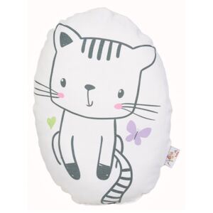 Pamučni dječji jastuk Mike & Co. NEW YORK Pillow Toy Cute Cat, 30 x 22 cm