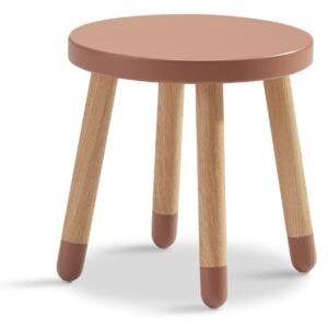 Ružičasta dječja stolica Flexa Dots, ø 30 cm