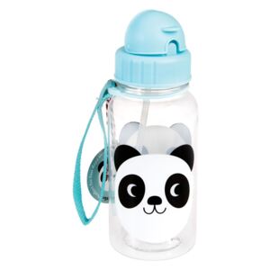Plava boca za bebe sa slamkom Rex London Miko The Panda, 500 ml