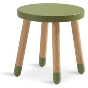 Zelena dječja stolica Flexa Dots, ø 30 cm