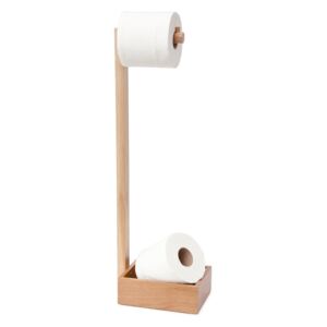Drveni stalak za toalet papir od hrastovog drveta drveta Wireworks Mezza