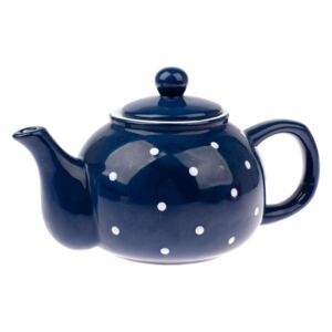Plavi keramički čajnik Dakls Dots, 1 l