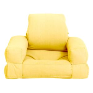 Dječja fotelja na razvlačenje Karup Design Mini Hippo Yellow