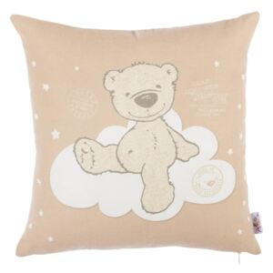 Smeđa pamučna navlaka za jastuk Mike & Co. NEW YORK Bear, 35 x 35 cm