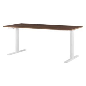 Zondo Pisaći stol- DESIRA II (180x80 cm) (smeđa + bijela) (ručno podesiv)