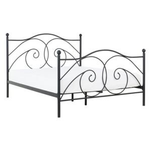 Zondo Bračni krevet 140 cm DIROU (s podnicom) (crna)