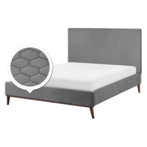 Zondo Bračni krevet 140 cm BARON (s podnicom) (svijetlo siva)