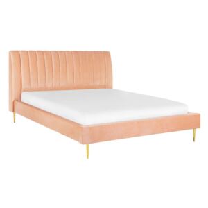 Zondo Bračni krevet 160 cm MASALA (s podnicom) (ružičasta)