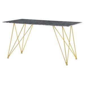 Zondo Blagovaonski stol- KARSON (crna + zlatna) (za 4 osobe)