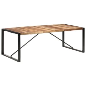 VidaXL Blagovaonski stol 220 x 100 x 75 cm od masivnog drva i šišama