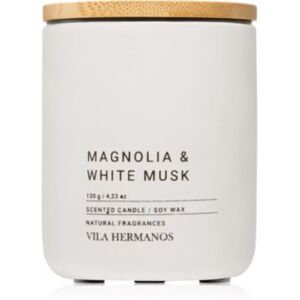 Vila Hermanos Concrete Magnolia & White Musk mirisna svijeća 120x0 g