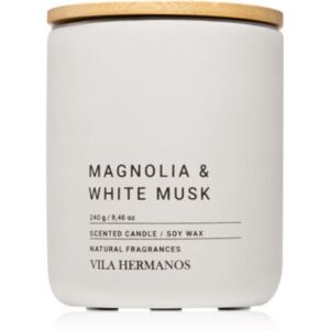 Vila Hermanos Concrete Magnolia & White Musk mirisna svijeća 240 g