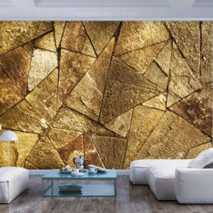 Foto tapeta - Pavement Tiles (Golden)