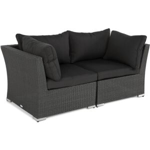 Vrtna sofa VG7130 Crna
