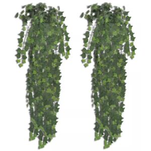 VidaXL Umjetni grm bršljana, zeleni, 90 cm, 2 kom