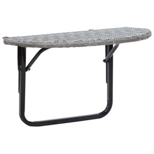 VidaXL Balkonski stol sivi 60 x 60 x 50 cm od poliratana