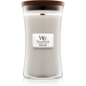 Woodwick Warm Wool mirisna svijeća s drvenim fitiljem 609,5 g