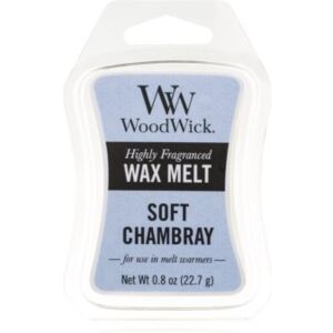Woodwick Soft Chambray vosak za aroma lampu 22,7 g